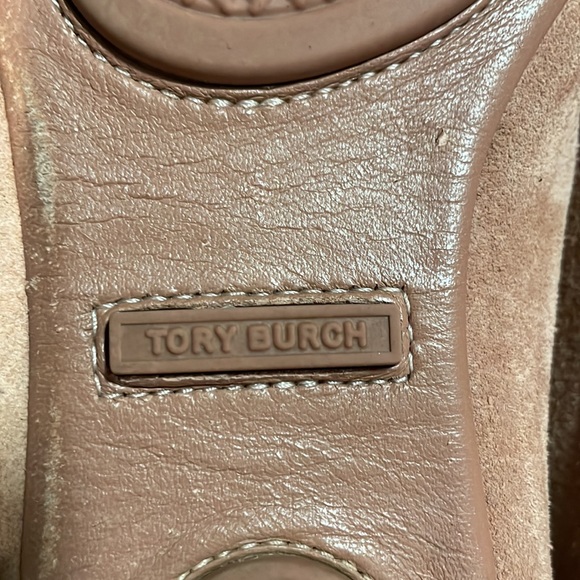 🎀 Tory Burch 🎀 Blush Minnie Travel Ballet Flat with Leather Logo - Picture 6 of 7